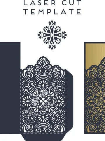 Digital Template Cnc Router Files Cnc Openwork Envelope Files for Wood Laser Cut Pattern $6.50