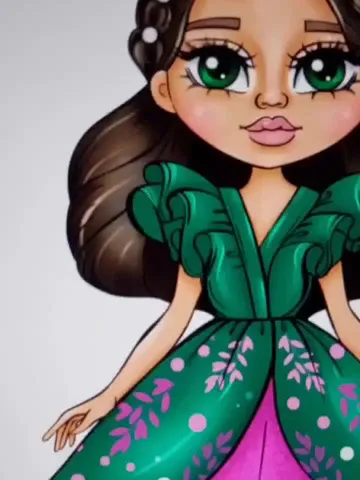 Cute Girl Clipart, Princess Doll Clipart, Little Princess Clipart, Various Hair Color Girl, Princess Planner Stickers, Princess Illustration $3.00