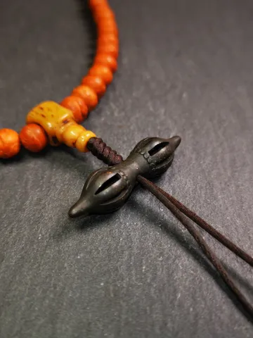 Gandhanra Vintage Nine-pronged Vajra Dorje Amulet,Tibetan Buddhism (Vajrayana) Ritual Implement,Made of Cold Iron,30 Years Old $29.99