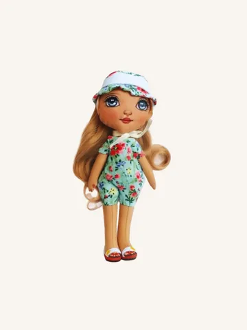 OOAK Poseable Handmade Tilda Rag Doll – 8 inch (20 cm)
Hand-Painted Face, Hand-Sewn Outfit, Poseable Arms & Legs