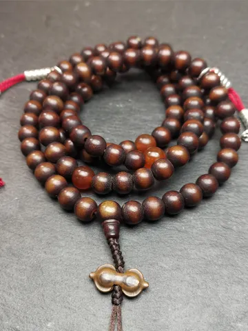 Gandhanra Old Tibetan 108 Prayer Beads,9.6mm Bodhi Root Bead Mala Necklace,39&quot; Length $289.99