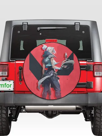 Jett in Valorant Spare Tire Cover $54.00