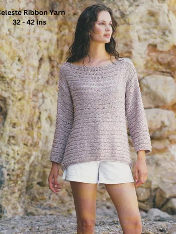Sweater pullover knitting pattern women ladies sweater $6.68