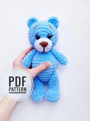 Crochet pattern bear, amigurumi teddy bear $6.75