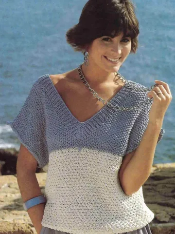 Knitting pattern sweater Set 3 X pattern women Sweater Knitting Pattern, Short Batwing Sleeveless Vest Knitting PDF Instant Download $6.68