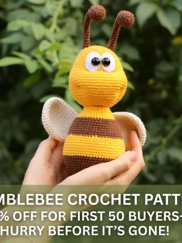 Crochet pattern Bee, Amigurumi pattern bee keychain, Crochet bumble bee pattern, Crochet animals amigurumi pattern, Bee ornament pattern $2.99