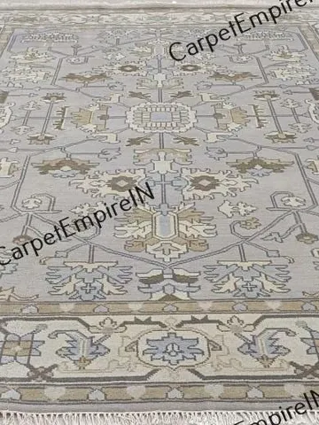 Exquisite Gray Modern Oushak Hand Knotted Rug 4x6, 5x8, 6x9, 8x10, 9x12, 10x14 ft Handmade Rugs for Living Room - Antique Contemporary rug $567.80