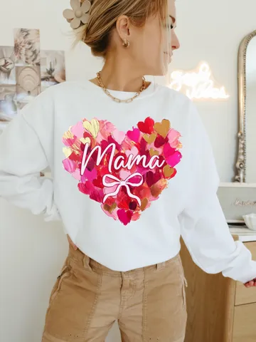 Valentine Day Heart Brushstroke png, Valentine Mama coquette png, Valentines png, Pink Bow png, Pink Mama png, Mama Valentines png, Mama png $4.18