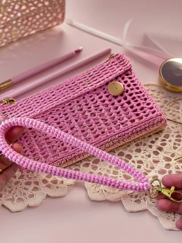 Crochet Cord For Wallet Handle Pattern PDF - Simple Crochet Bag Strap Design - Beginner Bag Cord Tutorial For Your Handmade Diy Project $4.50
