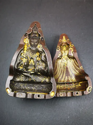 Gandhanra Antique Tibetan Statue Mold,Padmasambhava Tsa Tsa,Guru Rinpoche,Lotus Born,Old Mould Making Clay Buddha Statue,Tsha Tsha $169.99