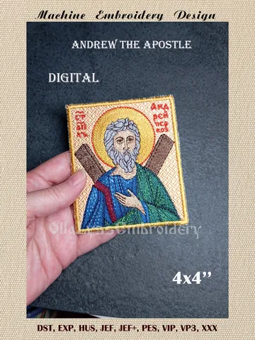 Andrew the Apostle embroidery design $14.00