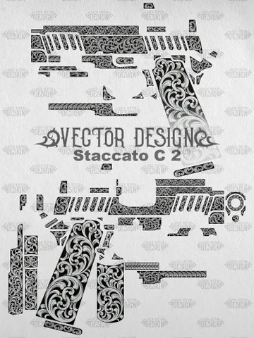 VECTOR DESIGN Staccato C 2 Scrollwork $100.00
