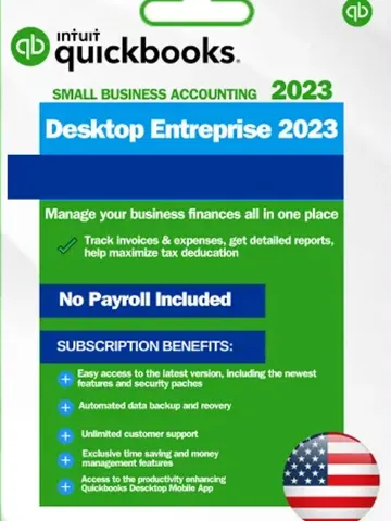 Quickbooks Desktop Enterprise Lifetime key US Edition 2023 For 3 User
