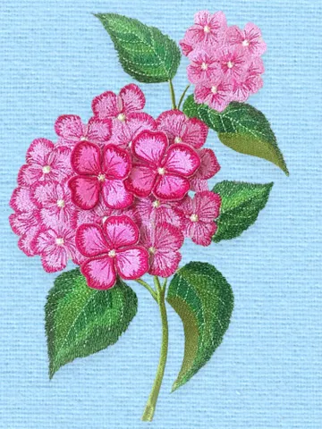 Hydrangea 3D flowers set machine embroidery designs digital embroidery pattern home and clothing décor embroidery motif 3D embroidery design $13.86