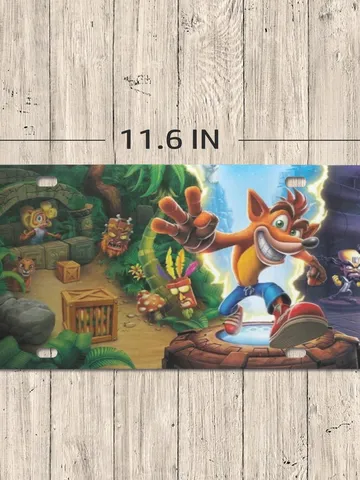 Crash Bandicoot License Plate $24.97