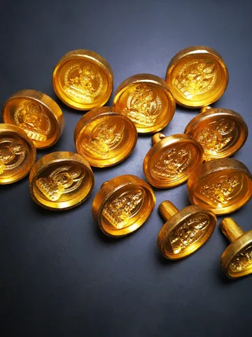 Gandhanra Tibetan Buddha Statue Tsa Tsa Mold,Copper Mould For Making Clay Buddha Statue, DIY Tsha Tsha Statue $24.99