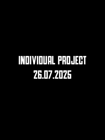 INDIVIDUAL PROJECT 26.07.2025 $1,000.00