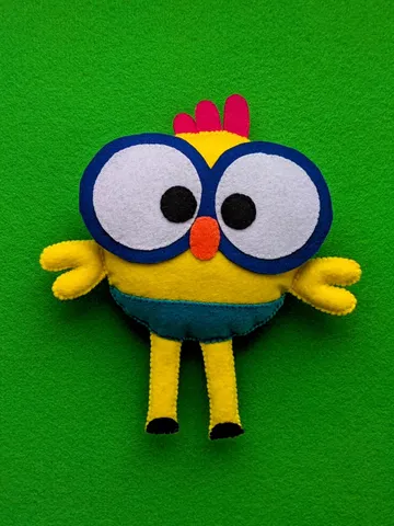 Lingokids Songs for Kids. Handmade felt Billy bird toy $36.00