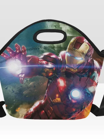 Iron Man Neoprene Lunch Bag, Lunch Box $36.00