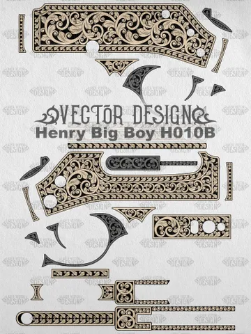 VECTOR DESIGN Henry Big Boy H010B Scrollwork $100.00
