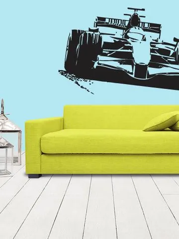 Formula one Wall decal Sport car z1118 $23.99