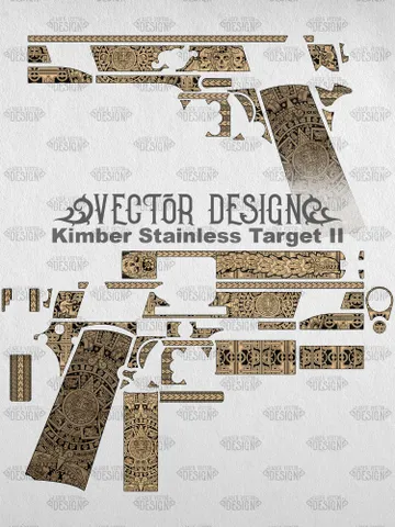 VECTOR DESIGN Kimber Stainless Target II Aztec calendar $130.00