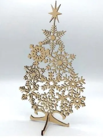 Digital Template Cnc Router Files Cnc Christmas Tree Files for Wood Laser Cut Pattern $6.50
