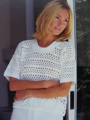 Womens Sweater Crochet Pattern PDF Ladies Short and Long Sleeved Jumper, Digital Download $6.68