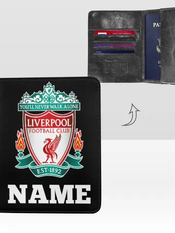 Liverpool Passport Cover Custom NAME, Passport Holder High-Grade Microfiber Leather $36.00