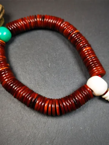 Gandhanra Original Tibetan Yak Bone Mala, Hand-carved 108 Prayer Beads,Rosary Beads,0.55" $129.99