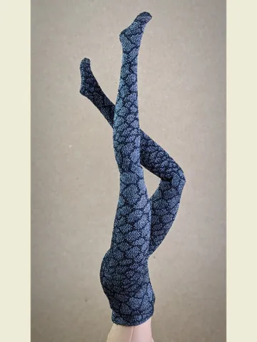 Handmade gray fishnet tights for 1/6 scale fashion dolls $12.00