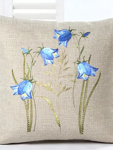 Bellflowers artistic embroidery design digital embroidery pattern home and clothing décor embroidery motif floral design flower embroidery $8.08