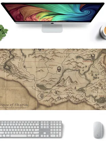 Skyrim World Map Gaming Mousepad $42.00
