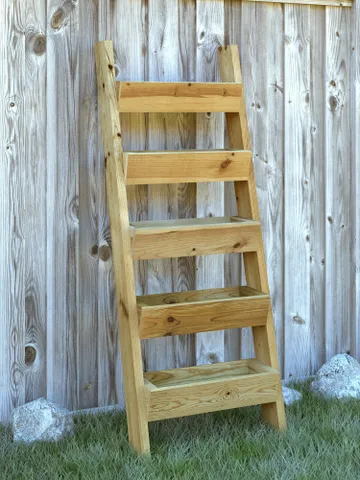 Vertical Tiered Ladder Garden Planter Plans, PDF, DIY $4.95