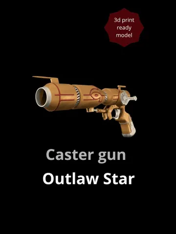 Caster gun from Outlaw Star - 3d model
