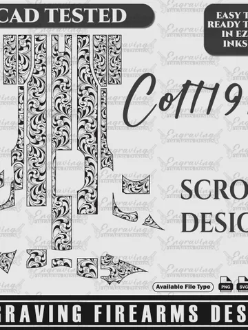 Engraving Firearms Design Colt1911 Filigree Design $49.99