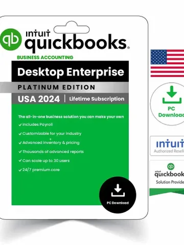 QuickBooks Desktop Enterprise 2024 Lifetime License