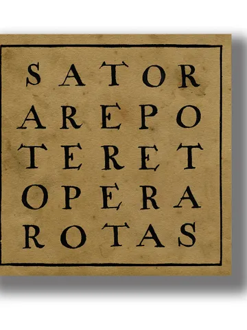 Sator Arepo Tenet Opera Rotas. Magic Square. $27.00