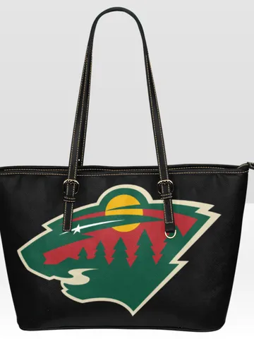 Minnesota Wild Leather Tote Bag $60.00