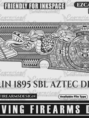Engraving Firearms Design Marlin 1895 SBL AZTEC Design $69.99
