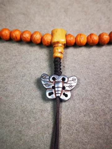 Gandhanra Handmade Tibetan Amulet,Butterfly Pendant for Mala,Bag Hanging,Prayer Bead Necklace Accessories,0.9" × 0.6" $19.99
