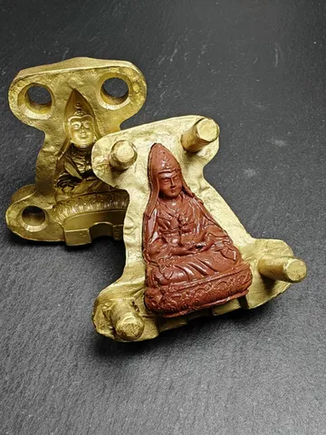 Guru Dewa Chenpo Tsa Tsa Mold,Old Version Mahasukha,4cm Height,Gandhanra Unique Tibetan Buddha Tsha Tsha Mould $269.99