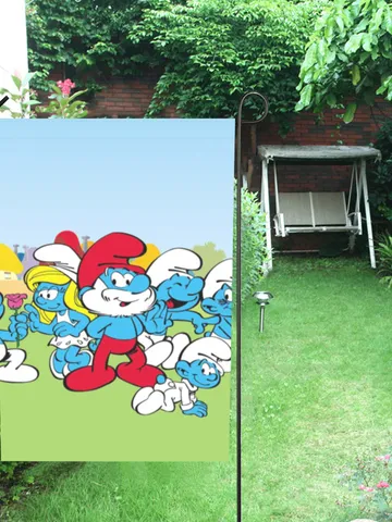 Smurfs Garden Flag (Two Sides Printing, without Flagpole) $24.97