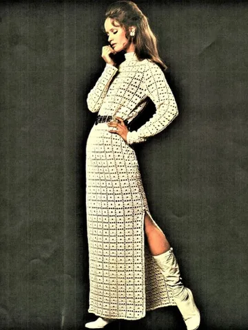 Crochet Pattern dress, Long Maxi Dress, Instant Download pdf, Womens long dress $6.68