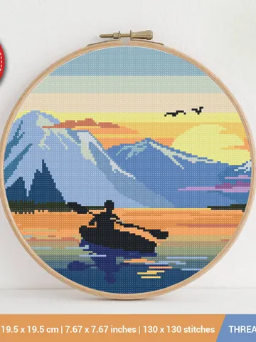 Nature Cross stitch pattern | Embroidery Pattern | Instant Download | Embroidery Designs $5.94