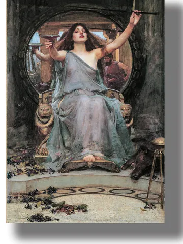 Circe offering the cup to Odysseus. $21.00