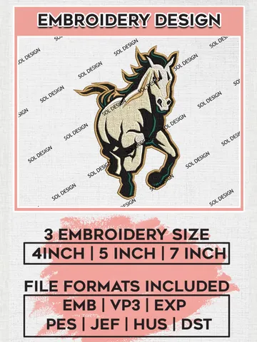 Cal Poly Mustangs Embroidery Designs, NCAA Logo Machine Embroidery Files, NCAA Cal Poly Mustangs Logo, NCAA Embroidery Designs, Machine Embroidery Designs, Digital Download $6.99