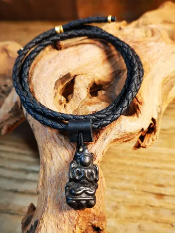 Gandhanra Antique Tibetan Thokcha Amulet Pendant,Chenrezig,Four Armed Padmapani, Made of Thokcha,Mini Size $29.99