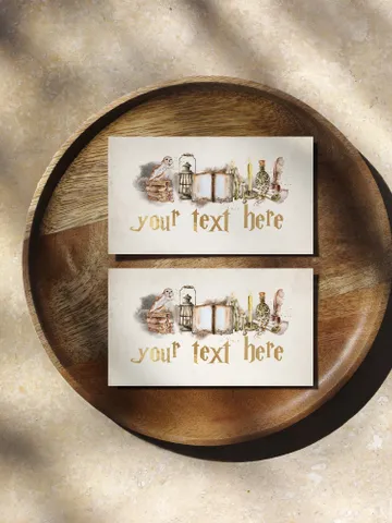 Editable Food Label Wizard Birthday Party; Magic School Birthday; Printable food label; Magical Party Decoration; Wizarding World carD WMS12 $10.45