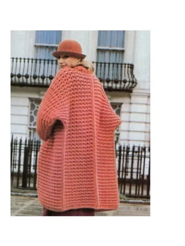 Crochet pattern women chunky cardigan, sweater cardigan coat crochet pattern pdf $6.68